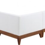 Rio 131" Off White Water Resistant Fabric Upholstered Outdoor Patio 6pc. Modular Sectional