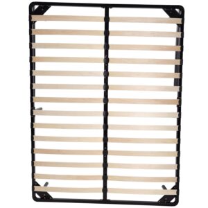 Generic Queen Size Wooden Slats Frame Folded w/adjustable legs