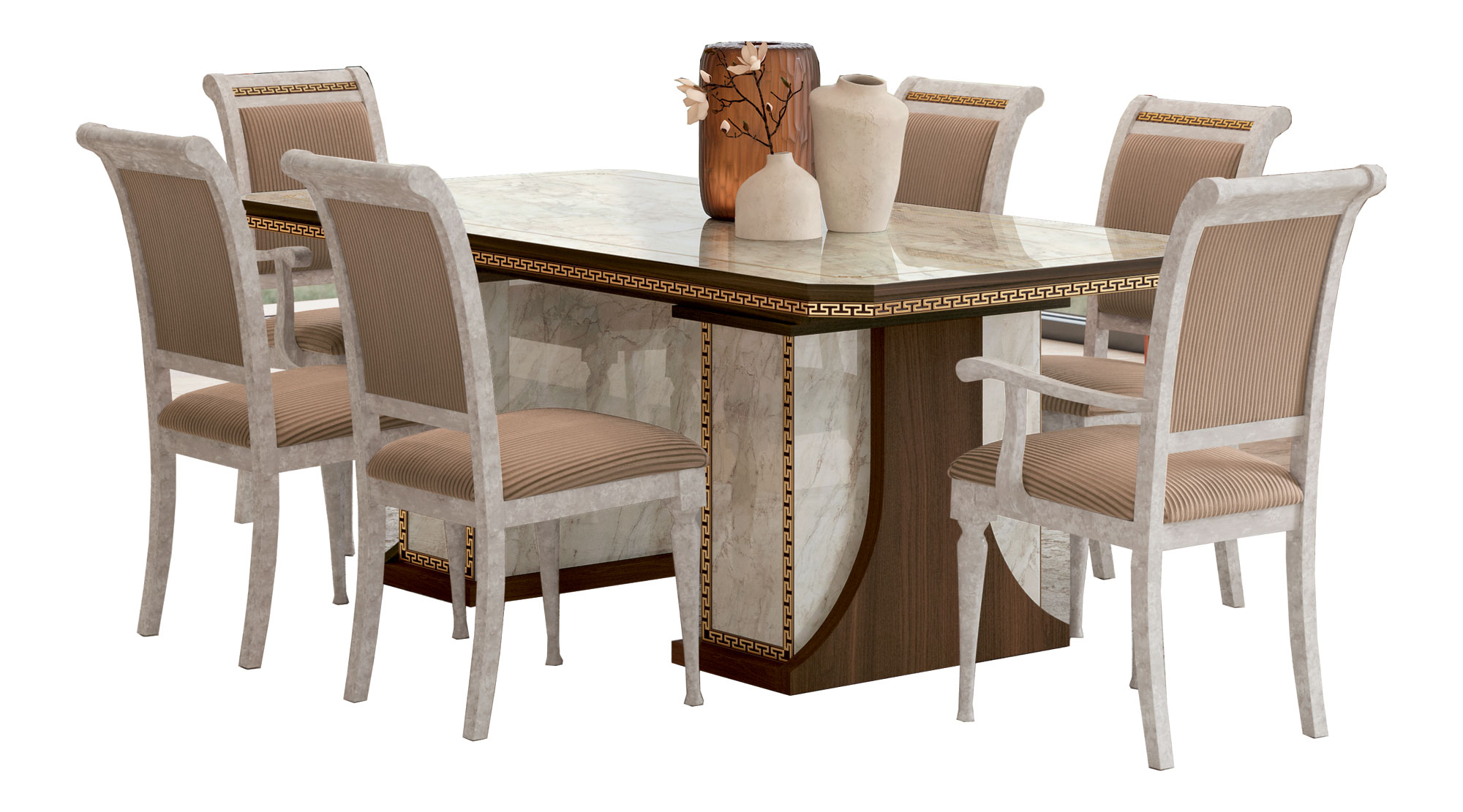 Rectangular table w/2 extensions