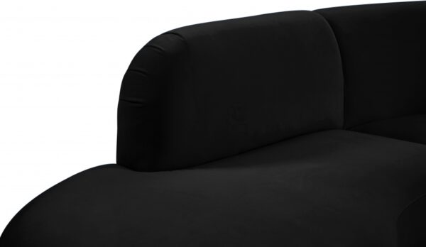 Rosa 135" Velvet Upholstered 3pc. Sectional