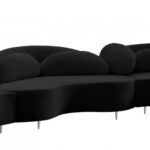 Vivacious 169" Velvet Upholstered 3pc. Sectional