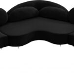 Vivacious 169" Velvet Upholstered 3pc. Sectional