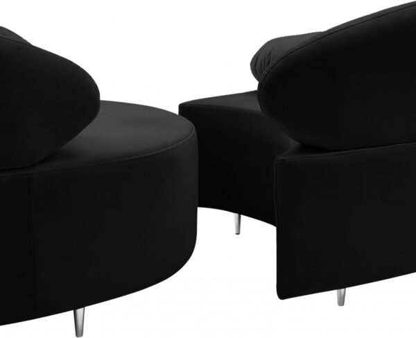 Vivacious 169" Velvet Upholstered 3pc. Sectional