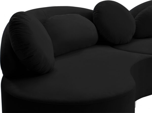 Vivacious 169" Velvet Upholstered 3pc. Sectional