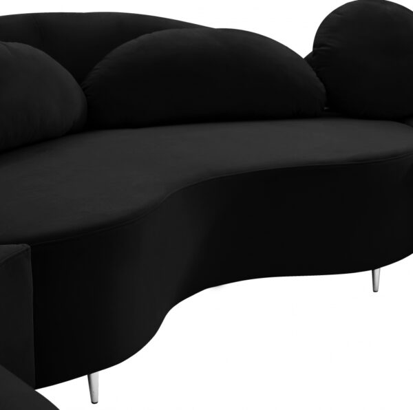 Vivacious 169" Velvet Upholstered 3pc. Sectional