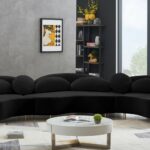 Vivacious 169" Velvet Upholstered 3pc. Sectional
