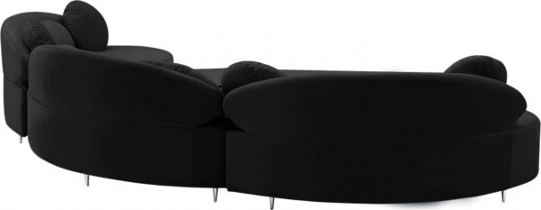 Vivacious 169" Velvet Upholstered 3pc. Sectional
