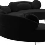 Vivacious 169" Velvet Upholstered 3pc. Sectional