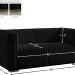 Ravish 65" Velvet Upholstered Loveseat