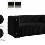 Ravish 65" Velvet Upholstered Loveseat