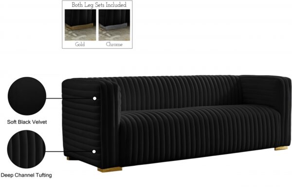 Ravish 88" Velvet Upholstered Sofa