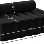 Melody 58" Velvet Upholstered Loveseat