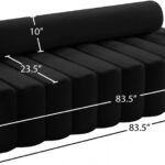Melody 83.5" Velvet Upholstered Sofa