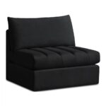 Jacob Velvet Upholstered Armless Modular Chair