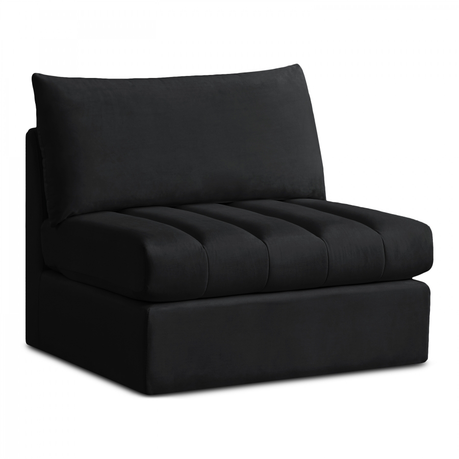 Jacob Velvet Upholstered Armless Modular Chair