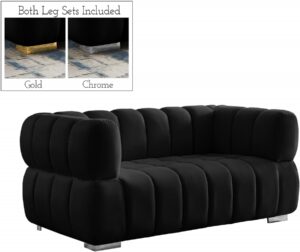 Gwen 68" Velvet Upholstered Loveseat