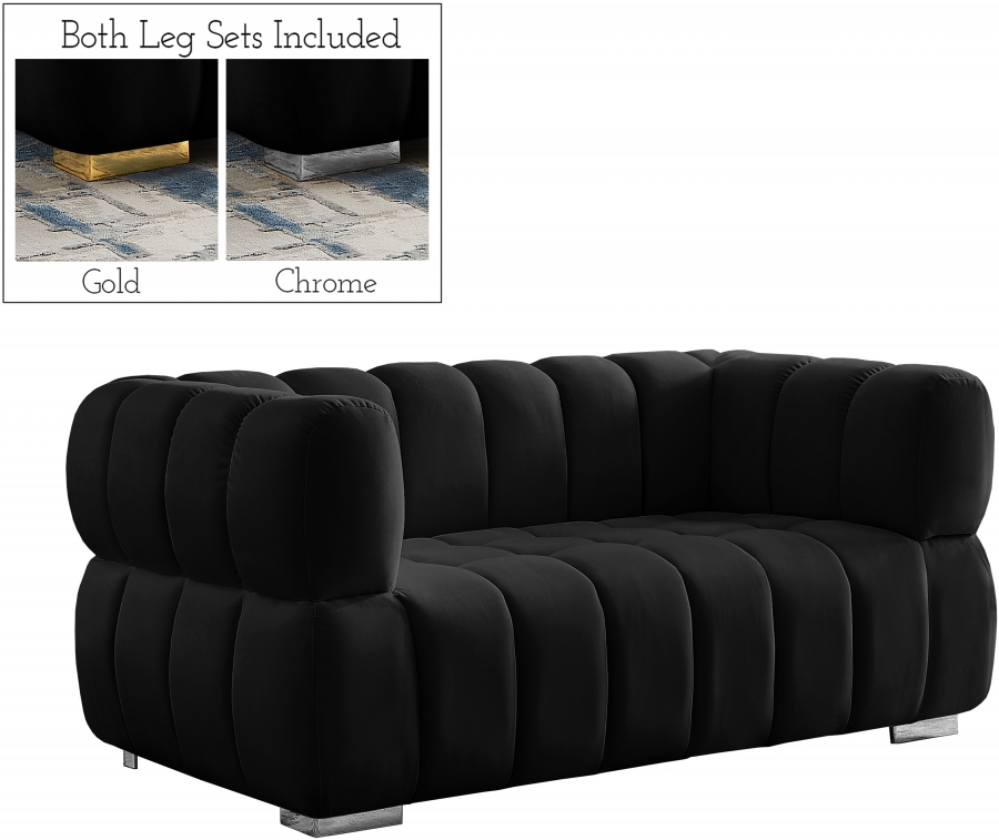 Gwen 68" Velvet Upholstered Loveseat