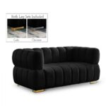Gwen 68" Velvet Upholstered Loveseat