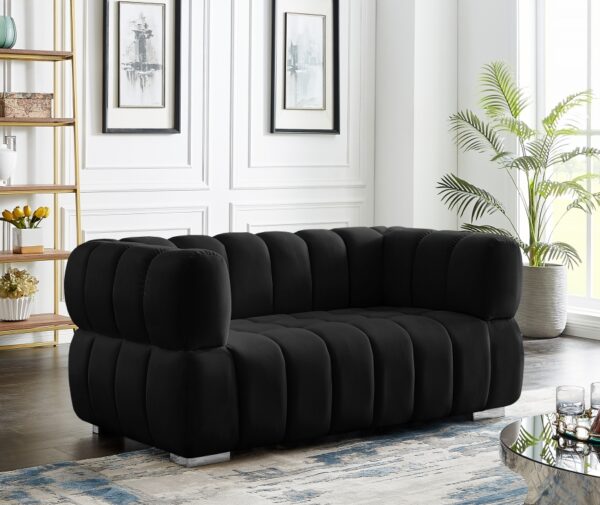 Gwen 68" Velvet Upholstered Loveseat