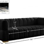 Gwen 91" Velvet Upholstered Sofa