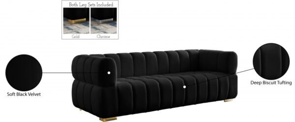 Gwen 91" Velvet Upholstered Sofa