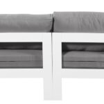 Nizuc 120" Water Resistant Fabric Upholstered Outdoor Patio 4pc. Modular Sofa