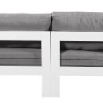 Nizuc 180" Water Resistant Fabric Upholstered Outdoor Patio 6pc. Modular Sofa