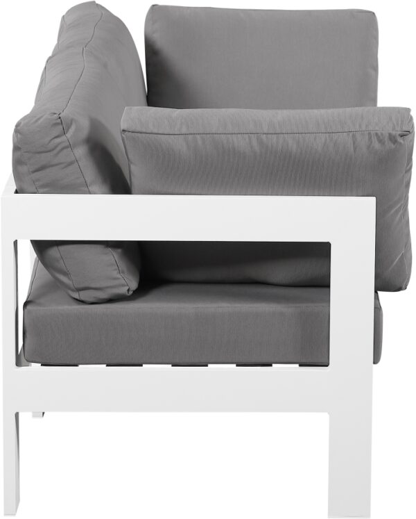 Nizuc 60" Water Resistant Fabric Upholstered Outdoor Patio 2pc. Modular Loveseat