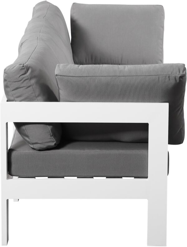 Nizuc 90" Water Resistant Fabric Upholstered Outdoor Patio 3pc. Modular Sofa