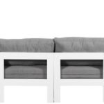 Nizuc 180" Water Resistant Fabric Upholstered Outdoor Patio 10pc. Modular Sectional
