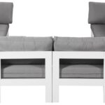 Nizuc 120" Water Resistant Fabric Upholstered Outdoor Patio 10pc. Modular Sectional