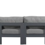 Nizuc 180" Water Resistant Fabric Upholstered Outdoor Patio 10pc. Modular Sectional