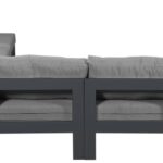 Nizuc 120" Water Resistant Fabric Upholstered Outdoor Patio 7pc. Modular Sectional