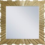 Golda Gold Leaf Frame Mirror