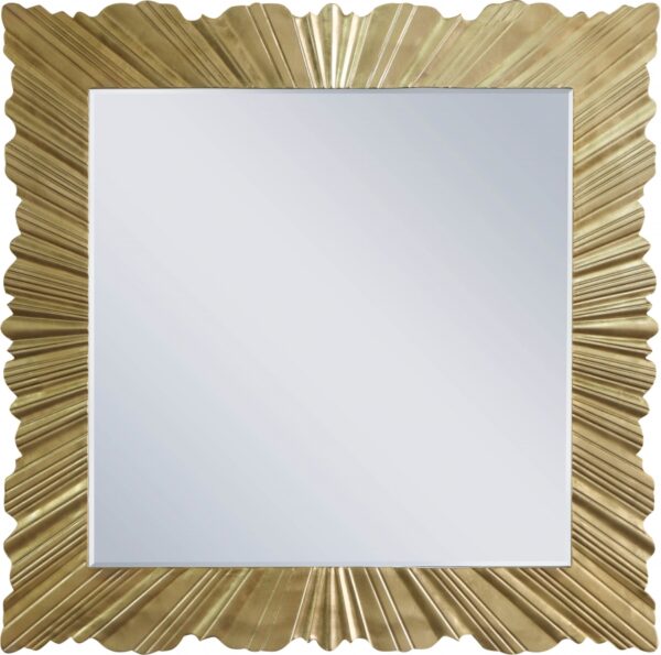 Golda Gold Leaf Frame Mirror