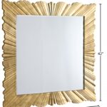 Golda Gold Leaf Frame Mirror