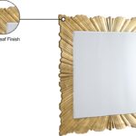 Golda Gold Leaf Frame Mirror