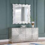 Silverton Silver Leaf Frame Mirror