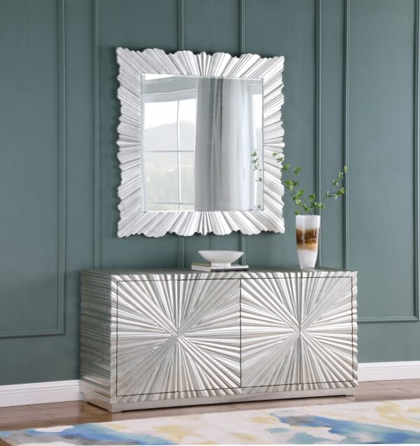 Silverton Silver Leaf Frame Mirror