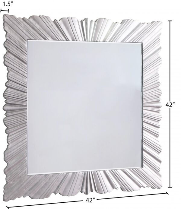 Silverton Silver Leaf Frame Mirror