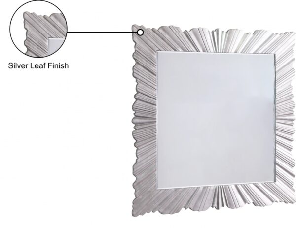 Silverton Silver Leaf Frame Mirror