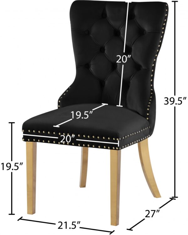 Carmen Velvet Upholstered Dining Chair