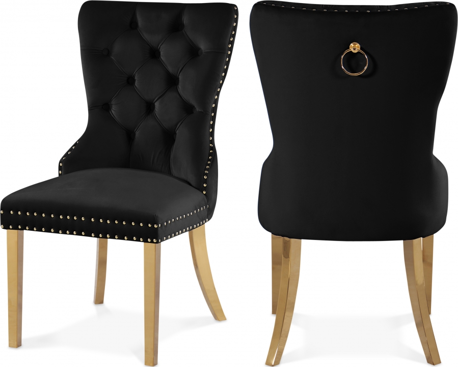 Carmen Velvet Upholstered Dining Chair