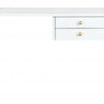 Etro Wood And Gold Metal Console Table / Desk