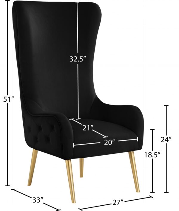 Alexander Velvet Upholstered Accent Chair