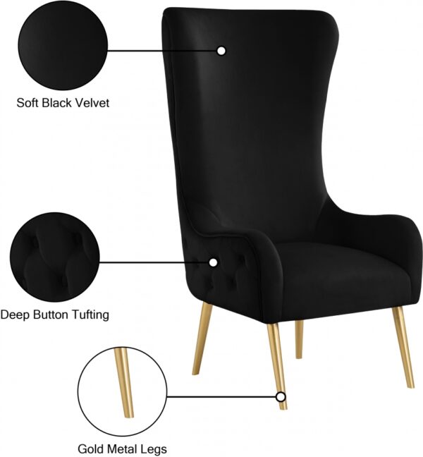 Alexander Velvet Upholstered Accent Chair