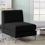 Alina Velvet Upholstered Modular Armless Chair