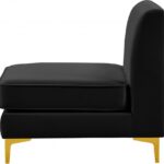 Alina Velvet Upholstered Modular Armless Chair