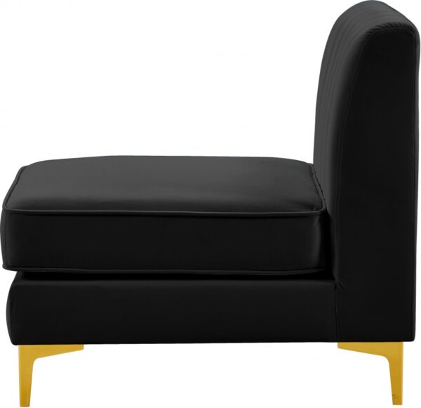 Alina Velvet Upholstered Modular Armless Chair