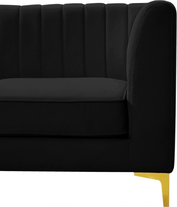Alina Velvet Upholstered Modular Corner Chair